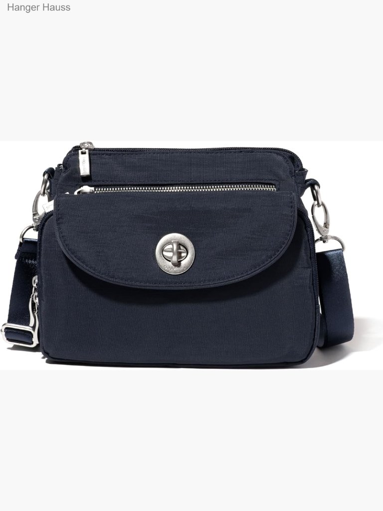 Lightweight Water-Resistant Crossbody Bag With Rfid Protection